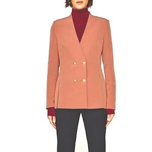 NWOT Zara Tabaco Double Breasted Blazer Size M
